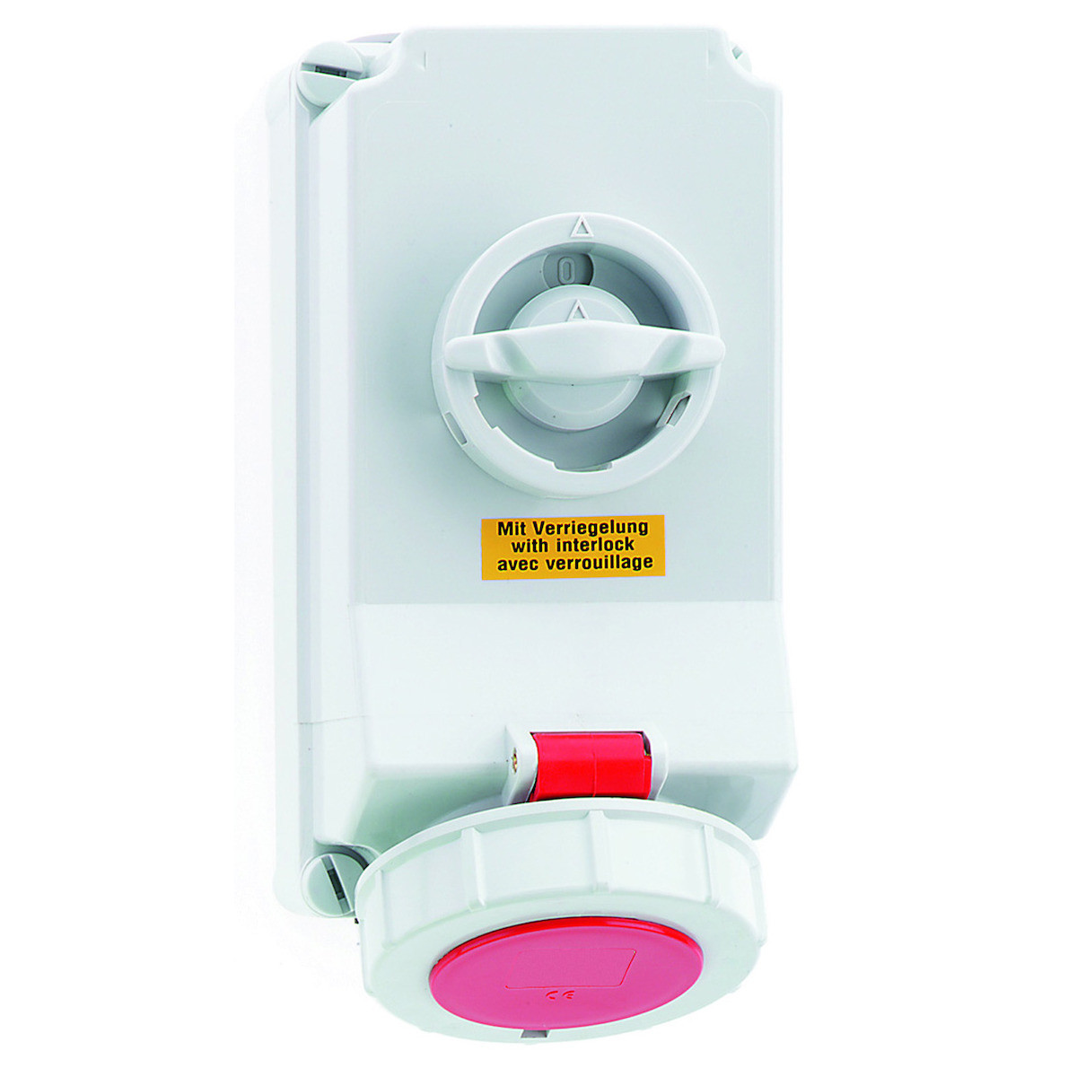 Bals CEE-contactdoos afsch./vergrend WCD 6H 16a 5P 400V ip67 225x118 QC A/V ni