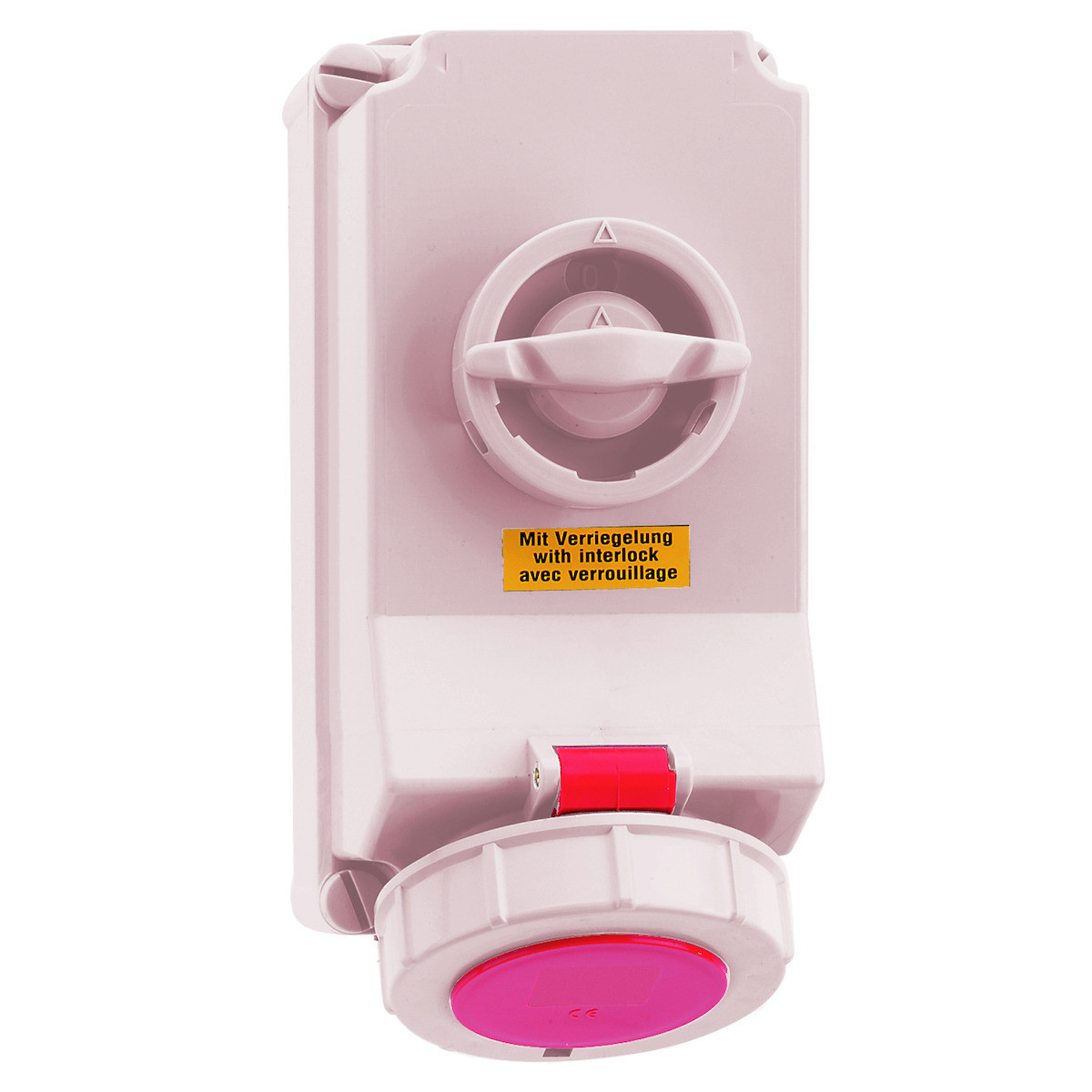 Bals CEE-contactdoos afsch./vergrend WCD 6H 16a 5P 400V ip67 225x118 QC te CHB A/V ni