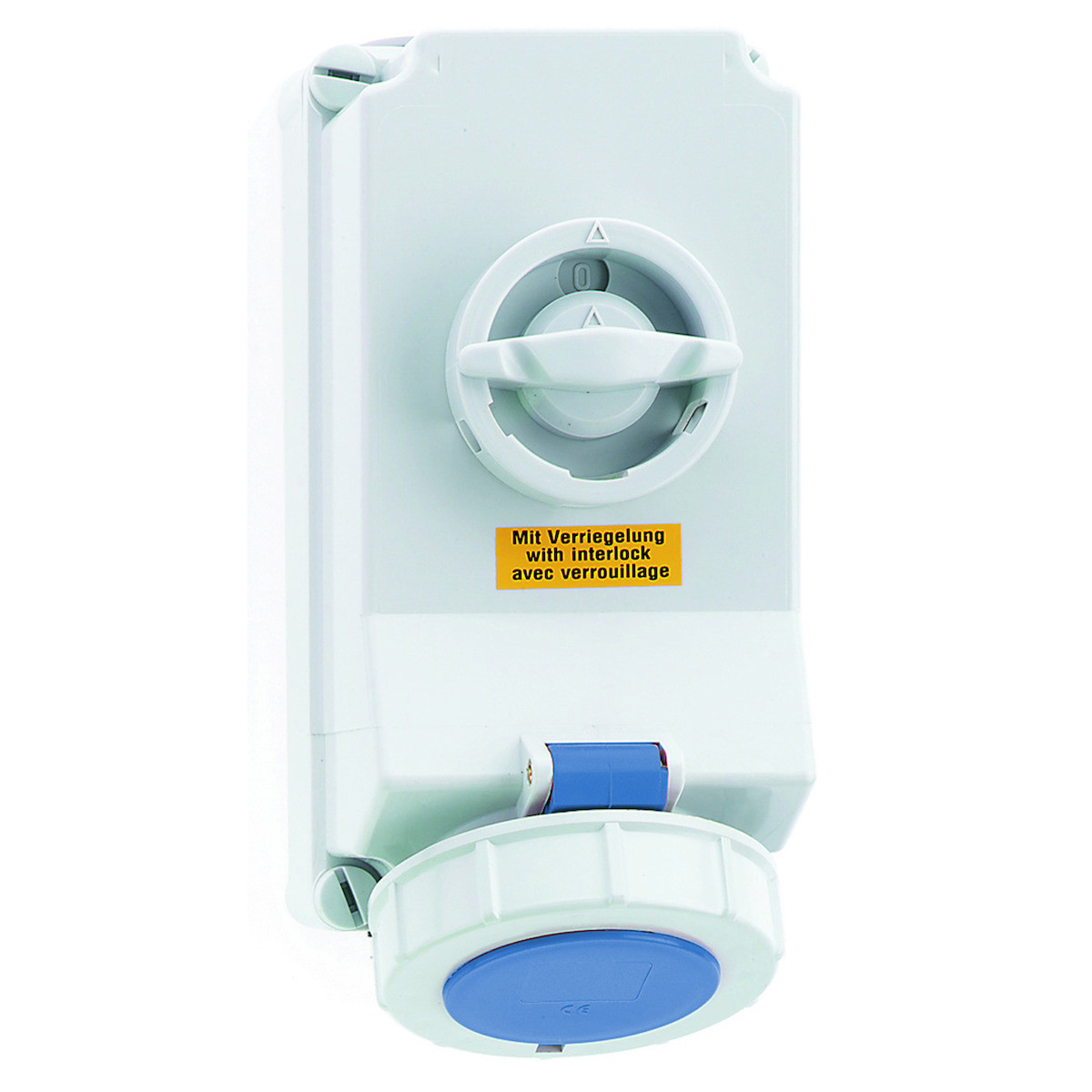 Bals CEE-contactdoos afsch./vergrend WCD 6H 32a 3P 230V ip67 225x118 QC A/V ni