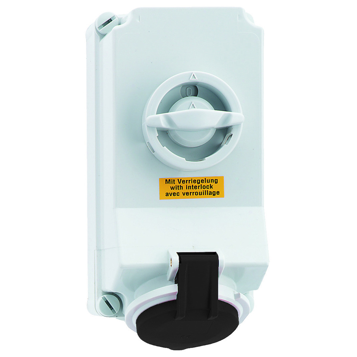 Bals CEE-contactdoos afsch./vergrend WCD 7H 16a 4P 500V ip44 225x118 QC A/V ni