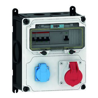 Varia Box 1X schuko, 1X 16a 5P