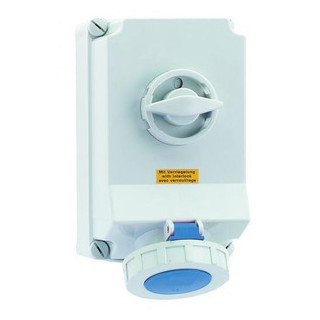 Bals Wandcontactdoos afschakelbaar vergr.63a 3P 230V 6H ip67 beh.