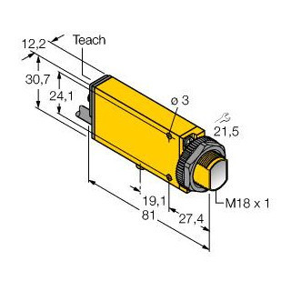 Banner Foto-Elektrische sensor, retro-reflectieve sensor met polarisatiefilte