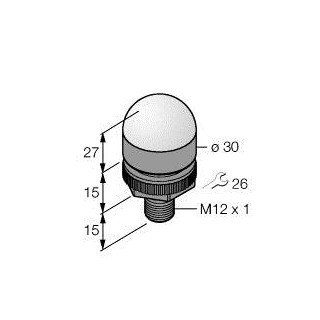Banner Led-Weergave, signaallamp, met geïntegreerde knop