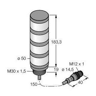 Banner Led-Weergave, signaalzuil