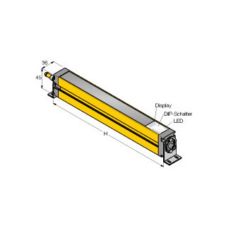 Banner Lichtgordijn Voor personenbeveiliging, zender/ontvanger paar in cascad