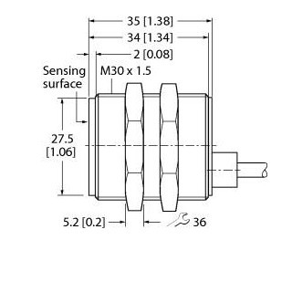 Banner Max. reikwijdte 14 MM, contactloze schakelaar, manipulatiebestendig do