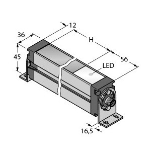 Banner Metend Lichtgordijn, zender