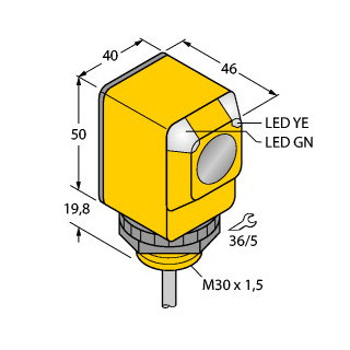Banner Opto-Elektronische sensor, zender-ontvanger systeem (zender)