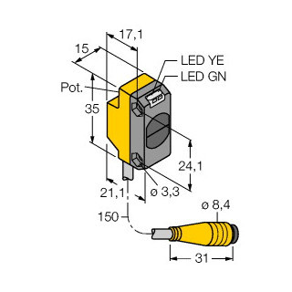 Banner Foto-Elektrische sensor, diffuse sensoren