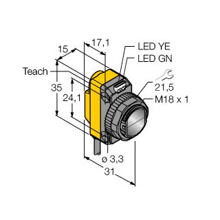 Banner Foto-Elektrische sensor, diffuse sensoren