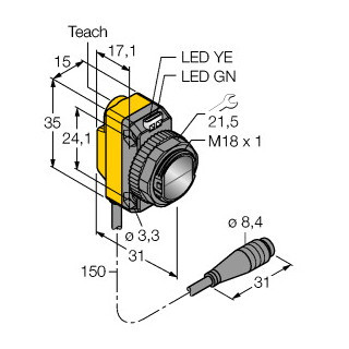 Banner Foto-Elektrische sensor, diffuse sensoren