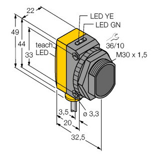 Banner Foto-Elektrische sensor, diffuse sensoren