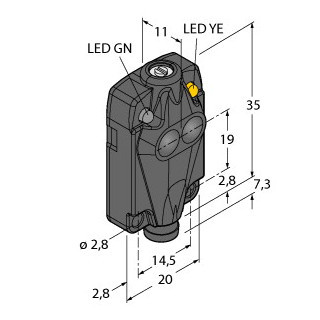 Banner Foto-Elektrische sensor, diffuse sensoren, miniatuursensor
