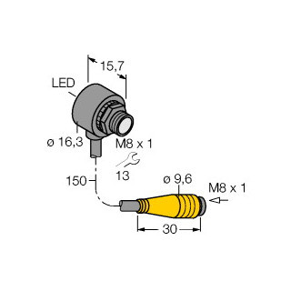 Banner Foto-Elektrische sensor, diffuse sensoren, miniatuursensor