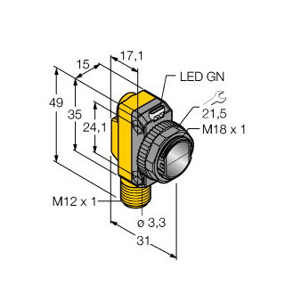 Banner Foto-Elektrische sensor, laser-zender