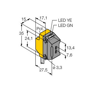 Banner Foto-Elektrische sensor, lichtgeleidersensor voor kunststoffen lichtge