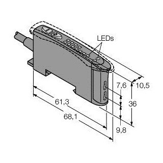 Banner Foto-Elektrische sensor, lichtgeleidersensor voor kunststoffen lichtge