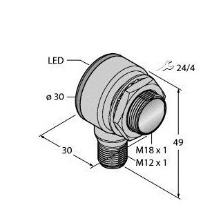 Banner Foto-Elektrische sensor, retro-reflectieve sensor met polarisatiefilte