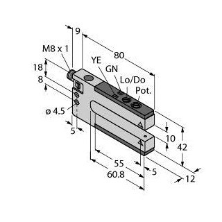 Banner Foto-Elektrische sensor, sleufsensor