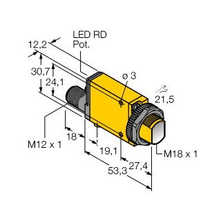 Banner Foto-Elektrische sensor, zender-ontvanger systeem (ontvanger)