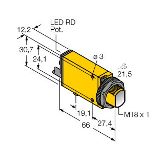 Banner Foto-Elektrische sensor, zender-ontvanger systeem (zender)