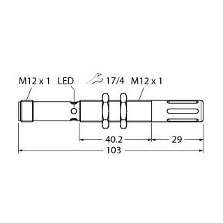 Banner Temperatuur- en luchtvochtigheidssensor, met seriële interface, RS485