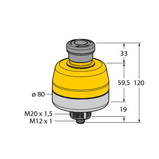 Banner Noodstop, noodstoptoets, niet verlicht