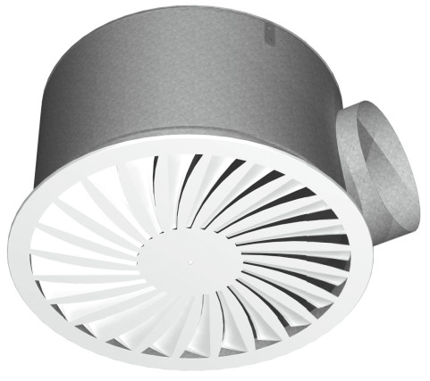Barcol-Air Wervelroosters Ba Vfbo3o4 500 rond bloemvormig wervelrooster,geisol. plenumbox