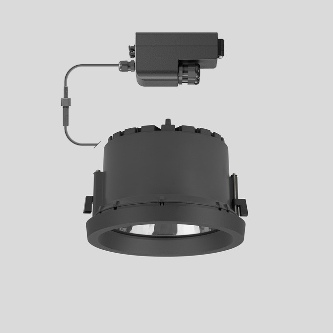 Bega Led-Kompakttiefstrahler, FÜR den innen- & außenbereich, grafit 3000 K