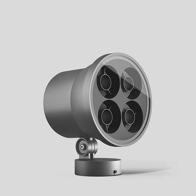 Bega Kompaktscheinwerfer, silber 3000 K