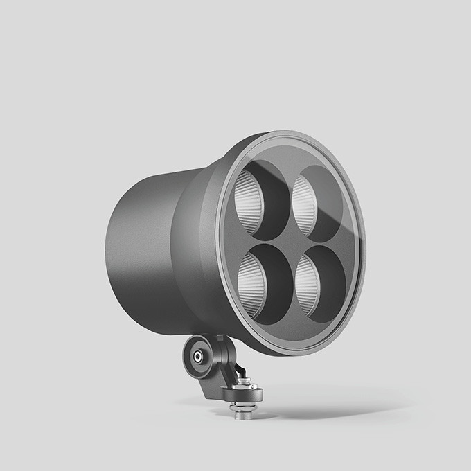 Bega Kompaktscheinwerfer, silber 4000 K