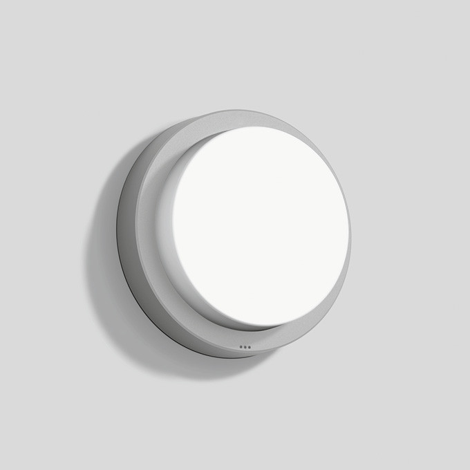 Bega Decken- und wandleuchte, FÜR den innen- & außenbereich, silber 3000 K