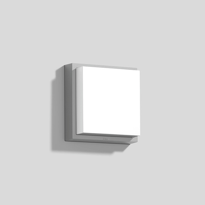 Bega Decken- und wandleuchte, FÜR den innen- & außenbereich, silber 3000 K