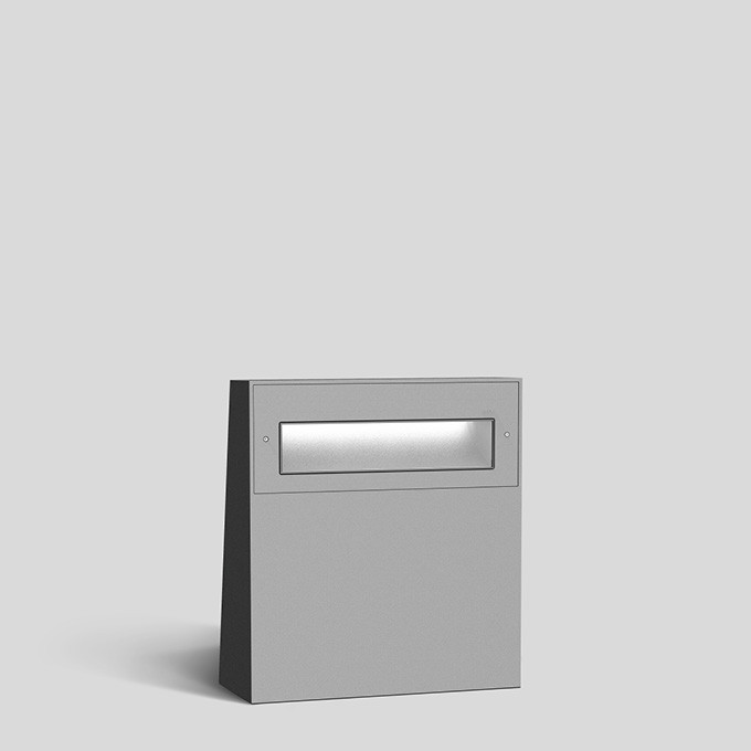 Bega Grondopbouwarmatuur, voor binnen- en buiten, zilver 4000 K