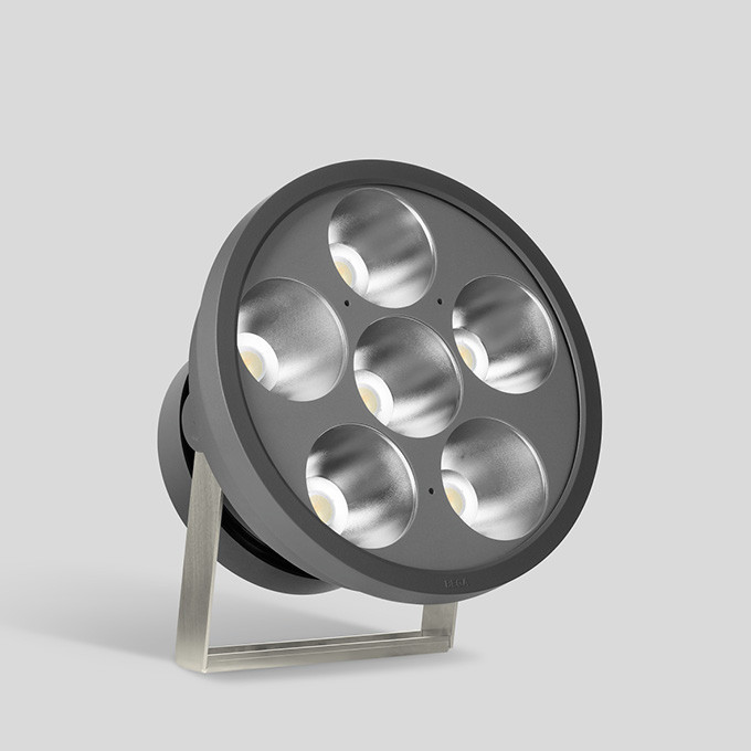 Bega High-Performance-schijnw. RGBW, voor binnen- en buiten, grafiet