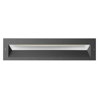 Bega Led wandinbouwarmatuur 3000K 10.8W 65x320mm inbouw wand antraciet
