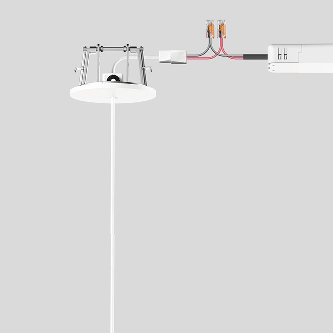 Bega Inbouwplafondcup fluweelwit