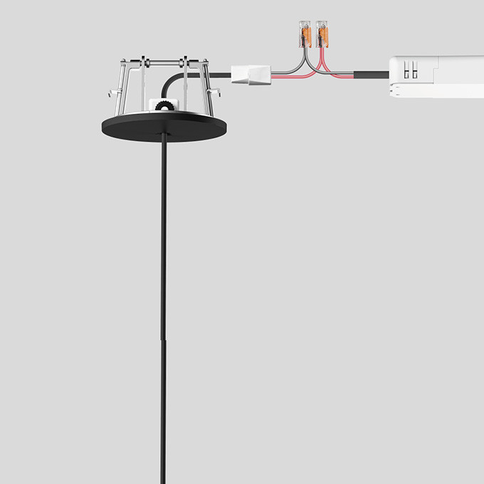 Bega Inbouwplafondcup fluweelwit