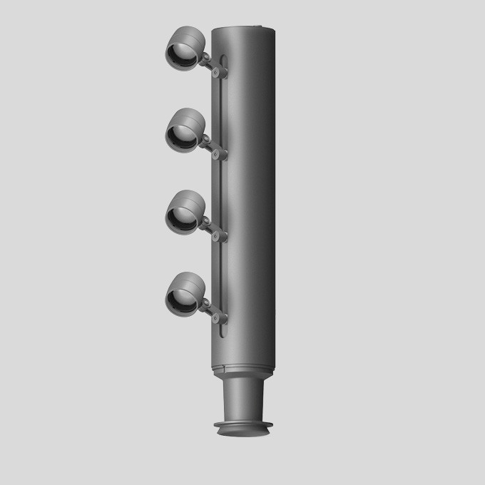 Bega Lichtbauelementkopf, silber · 4000 K