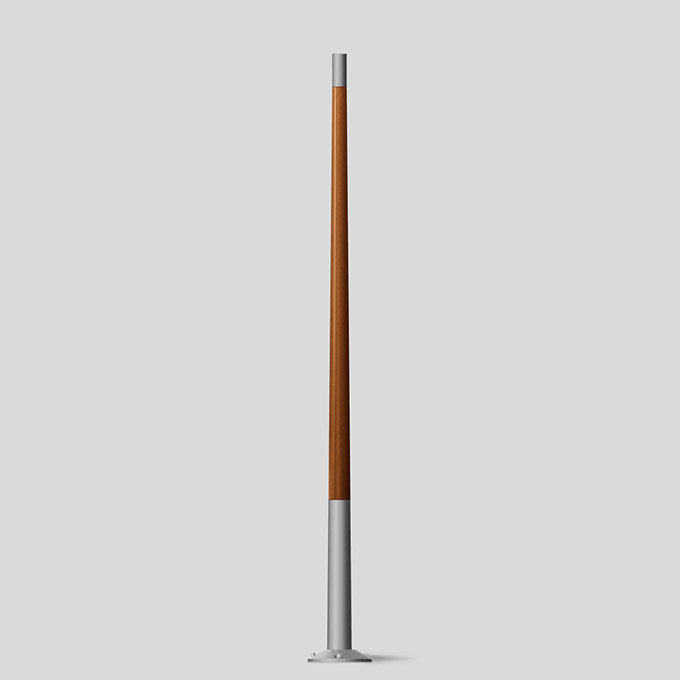 Bega Mast Van hout, zilver