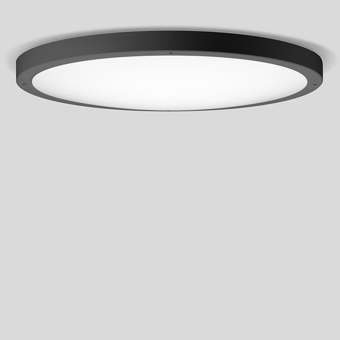 Bega Plafond- en wandarmatuur, voor binnen- en buiten, grafiet · 3000 K