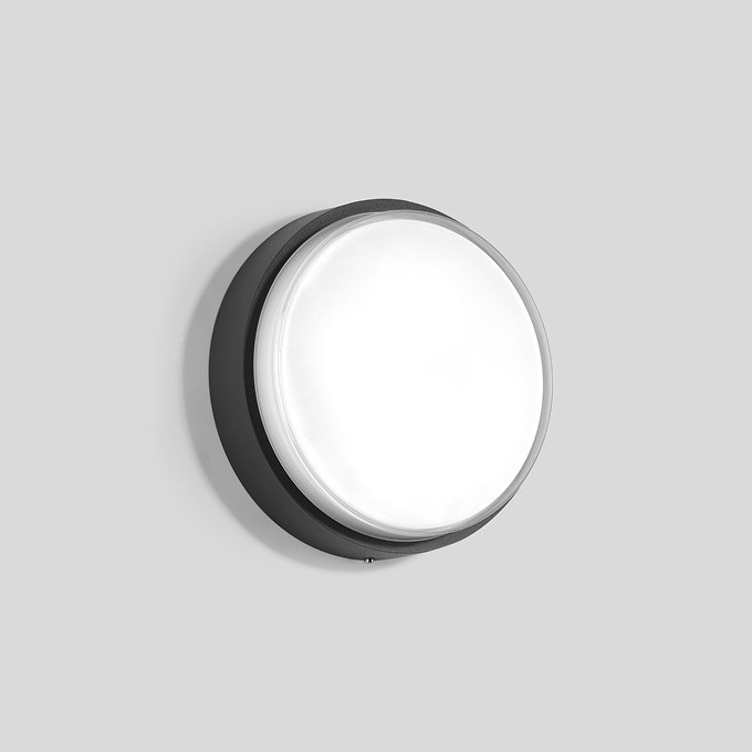 Bega Plafond- en wandarmatuur, voor binnen- en buiten, grafiet 3000 K