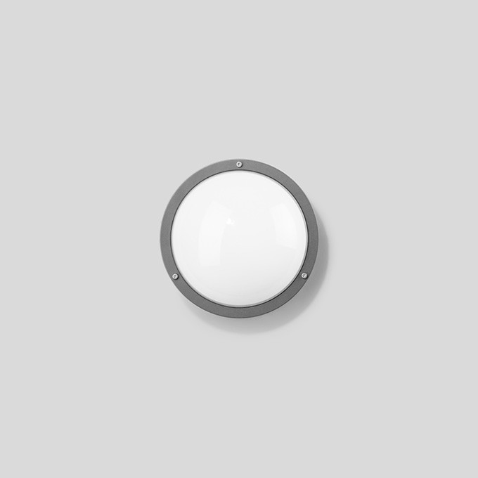 Bega Plafond- en wandarmatuur voor binnen- en buiten, zilver 3000 K