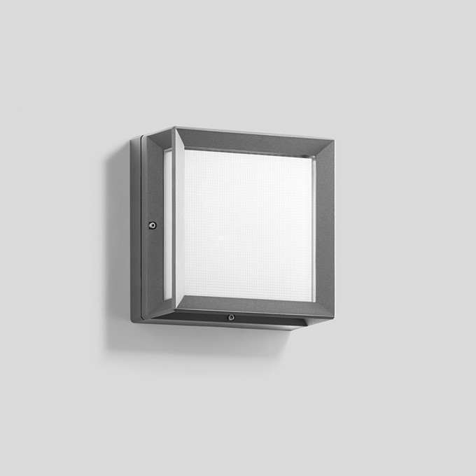 Bega Plafond- en wandarmatuur, voor binnen- en buiten, zilver 3000 K