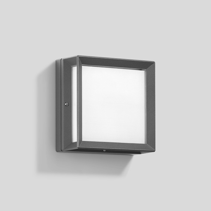 Bega Plafond- en wandarmatuur, voor binnen- en buiten, zilver 3000 K