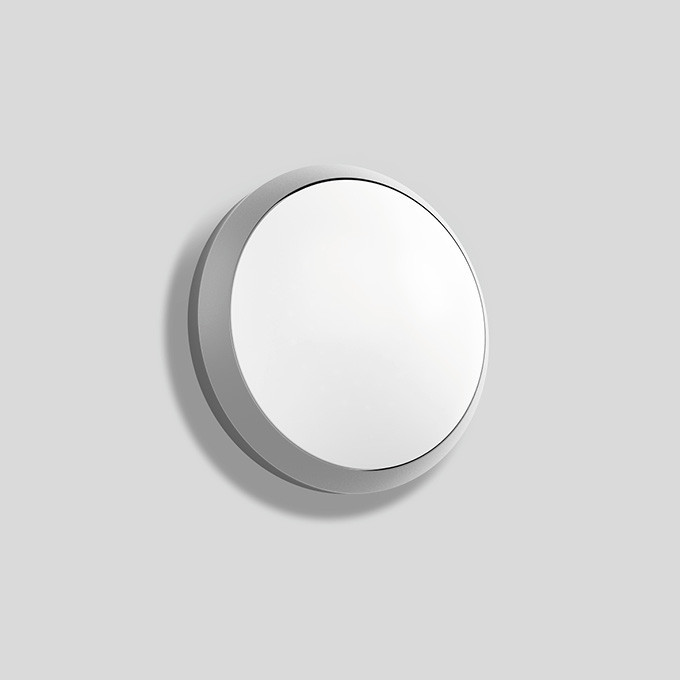 Bega Plafond- en wandarmatuur, voor binnen- en buiten, zilver 3000 K