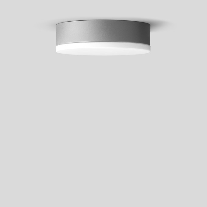 Bega Plafond- en wandarmatuur, voor binnen- en buiten, zilver 3000 K