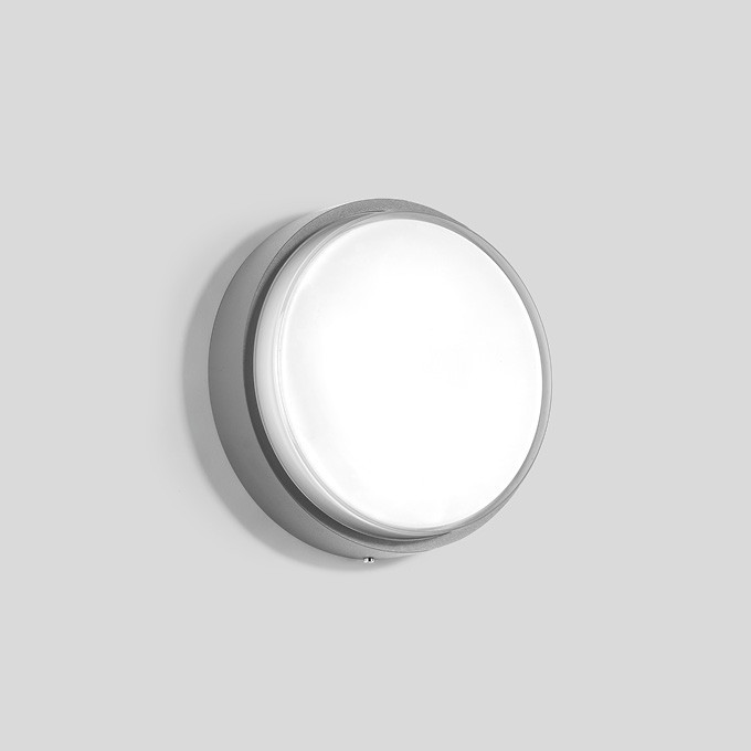 Bega Plafond- en wandarmatuur, voor binnen- en buiten, zilver 4000 K