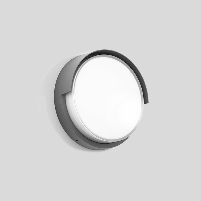 Bega Plafond- en wandarmatuur, voor binnen- en buiten, zilver 4000 K